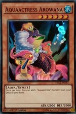 DRL2-EN041 AQUAACTRESS AROWANA SUPER RARE 1ST EDITION YuGiOh CARD