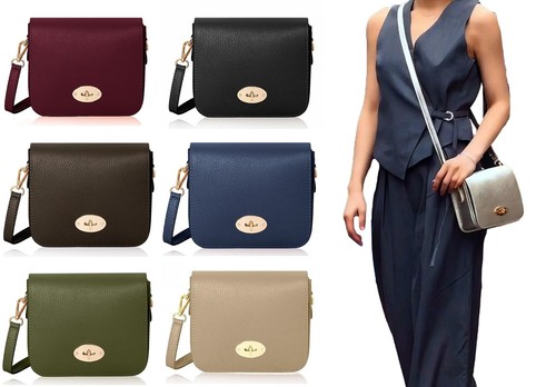 Leather crossbody bag turn - leather,