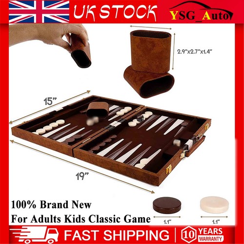 Premium leather backgammon - premium,