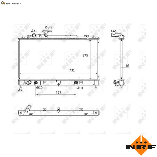 Radiator engine cooling - radiator,