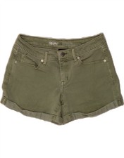 MOSSIMO Womens Mid Rise Denim Shorts US 4 Small W27  Green Cotton JX20