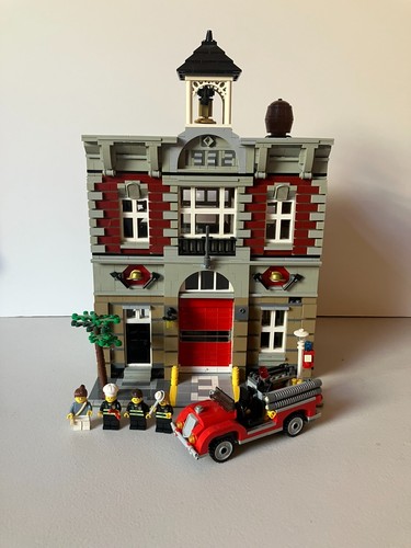 Lego modular buildings fire - lego,