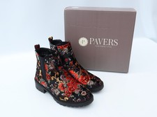 Pavers Floral Chelsea Boots