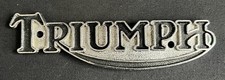 TRIUMPH MOTORCYCLE MOTOR BIKE VINTAGE SIDE FUEL GAS TANK BADGE EMBLEM INSIGNIA