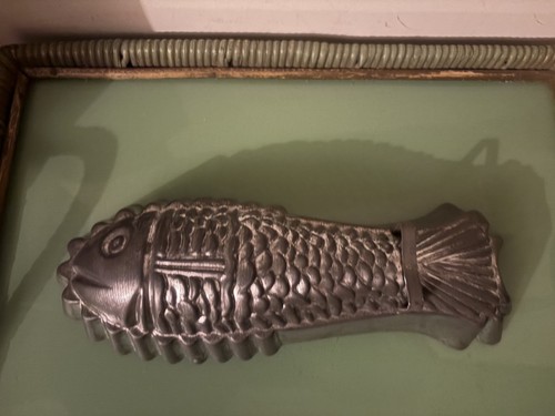 Tin fish mould mousse aspic - fish,