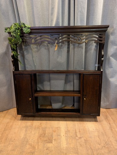Antique wooden wall shelving