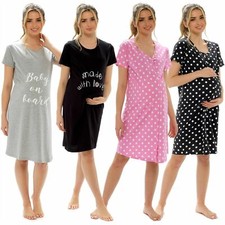 LADIES WOMENS COTTON MATERNITY