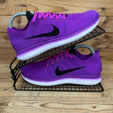 Nike Trainers Womens Size UK 5 Free RN Flyknit Hyper Violet Gym Barefoot Shoes
