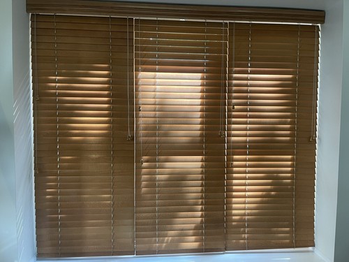 Vintage valance natural wood