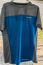 Mens Berghaus Tshirt Blue Grey Medium Gay Scally Int