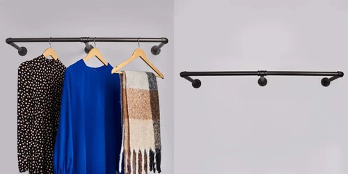 Rustic clothes rail rack