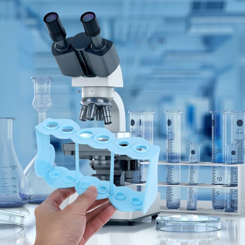 Plastic test tube - test, holder