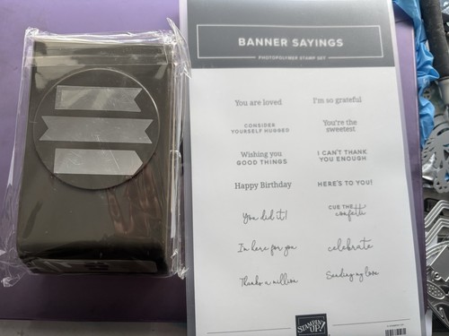 Stampin banner punch and - up,