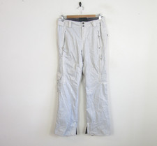 SURFANIC Womens Ski Trousers Snow pants WHITE Glitter Effect Size XS 30"W x 32"L