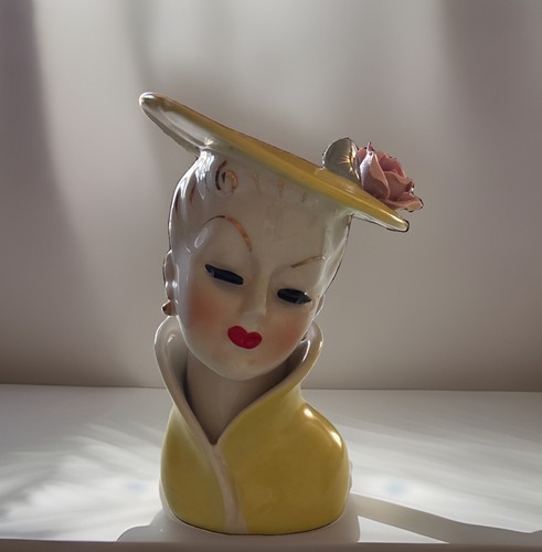 Vintage ceramic lady - vintage,