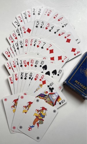 Metaxa branded playing cards