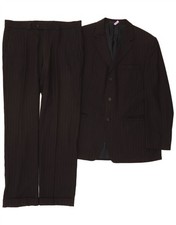 VERSACE CLASSIC Mens 2 Piece Suit IT 54 2XL W36 L31 Black Classic DN82