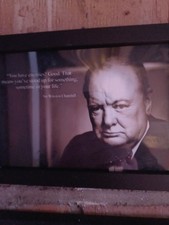 Winston Churchill A5 Framed