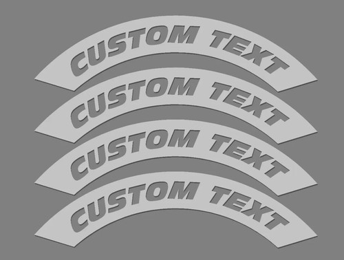 Custom text tyre - custom,