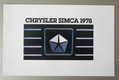 Chrysler simca 1978 belgian - simca,