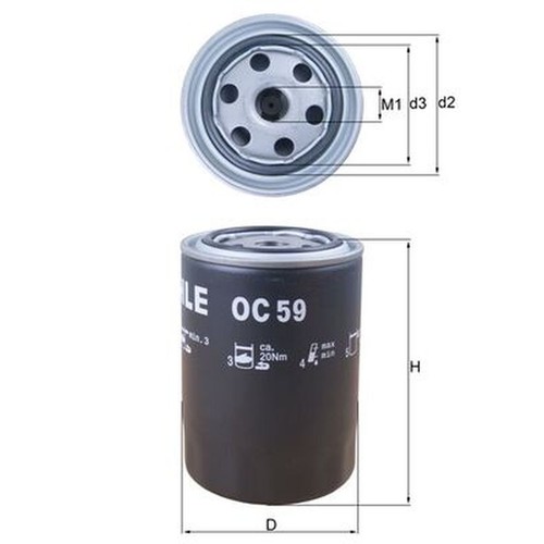 Oil filter for marcos 3 - for, 2-3