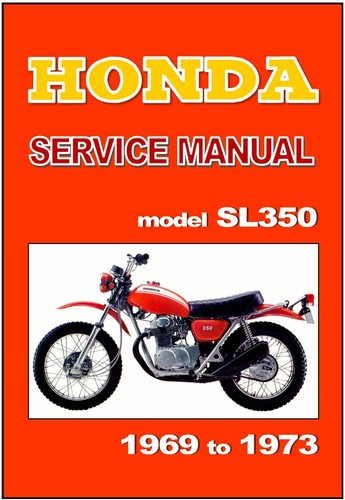 Honda workshop manual sl350 - honda,