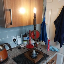 Old Hand Drill Table Lamp