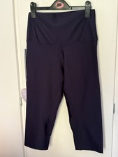 Next Cropped Gym Leggings, Navy, Size 14 New