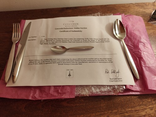 Genuine concorde cutlery for - genuine,