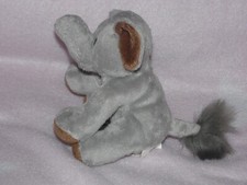 Cuddle Crew elephant soft toy Asda grey comforter brown feet ears