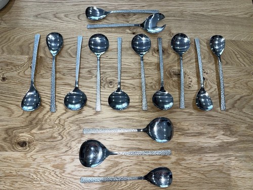 Viners bark pattern spoons six - pattern,
