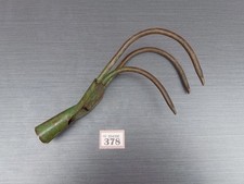 Vintage 3 Prong Claw Hoe Cultivator Rotavator Weeding Old Garden Tool ? M378 S