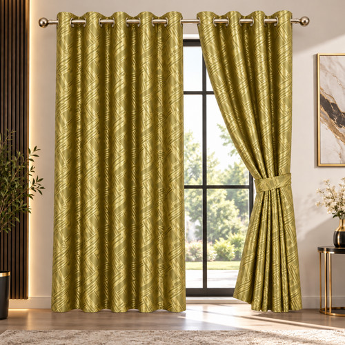 Metallic lattice curtains foil - metallic,