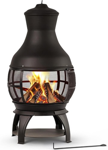 Chiminea outdoor fireplace - chiminea,
