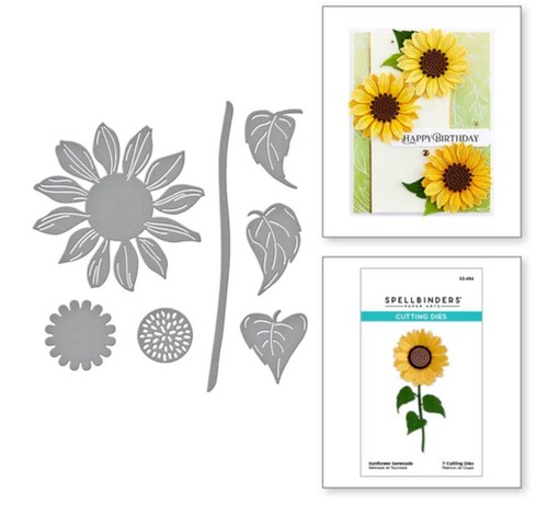 Spellbinders 494 sunflower - spellbinders, s3-494