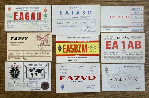 Spain qsl cards 70s 80s - spain, 70s-80s