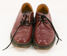 Hawkins No. 1 Red/Brown Leather 6 Hole Lace Up Shoes, UK 4,Unisex,Teens,Adults