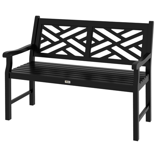 Wooden garden bench - wooden, slatted