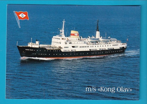 Original postcard ferry - postcard, norway