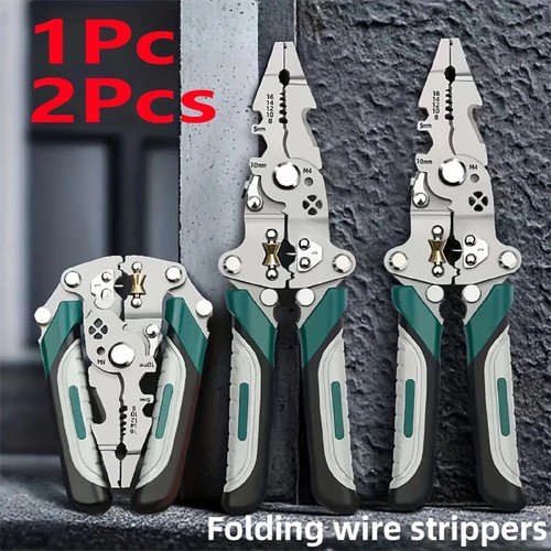 Foldable wire strippers - wire,
