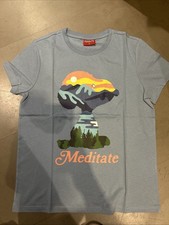 Peanuts Meditate Short Sleeve Tee Shirt Unisex Size L