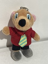 Butlins Billy Bear Soft Toy Keyring Souvenir Red Coat 5”