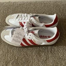 Adidas Men's Originals Samba Liverpool Shoes in White and Red Mens UK  8 EU 42 