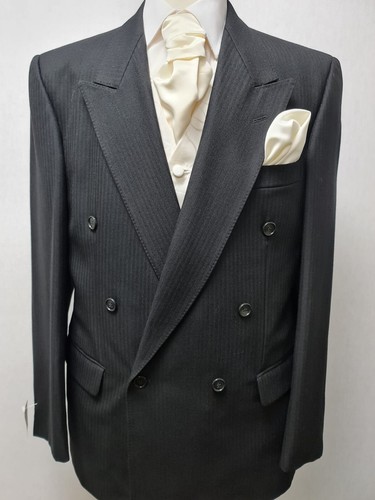 Mens black herringbone b - black, d/b