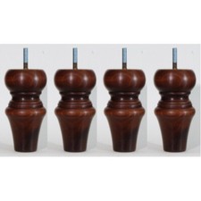 4 WOODEN FURNITURE FEET