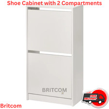 IKEA BISSA Shoe Cabinet White