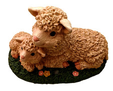 Resin figurine of  ewe and