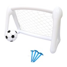 Kids Soccer Goal Game Toy Set Inflation Foldable Football Goal Set Youth Soccer