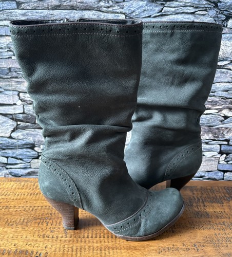 Clarks dark green suede - dark,