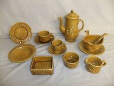 Royal Worcester Crown Ware brown embossed fruit Italian style - 1A3D #